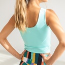 Tank top albastru arctic