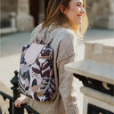 Rucsac urban flori cu pete pastelate